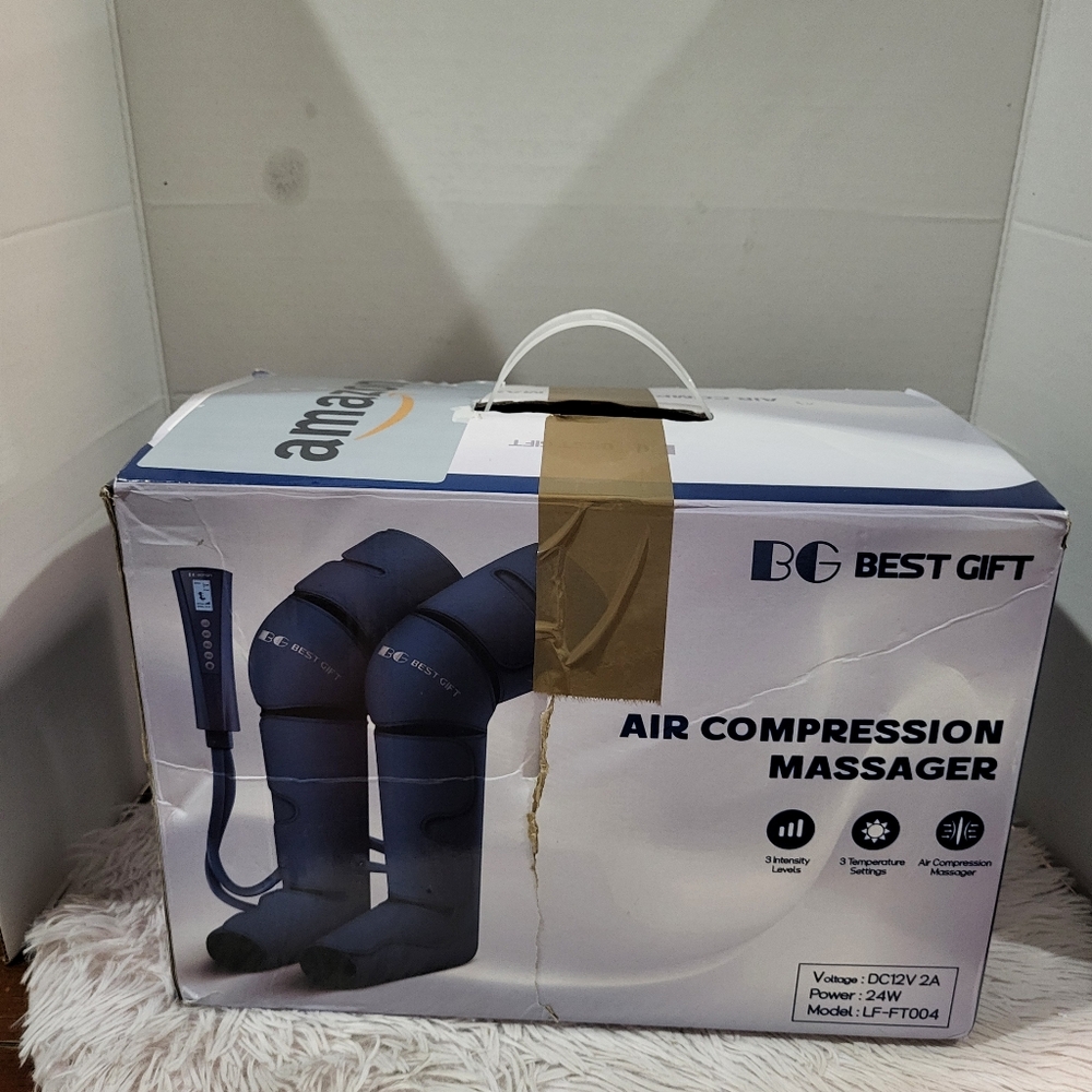 Air Compresion Massager With Heat For Foot, Leg, Calf, Thigh, Knee